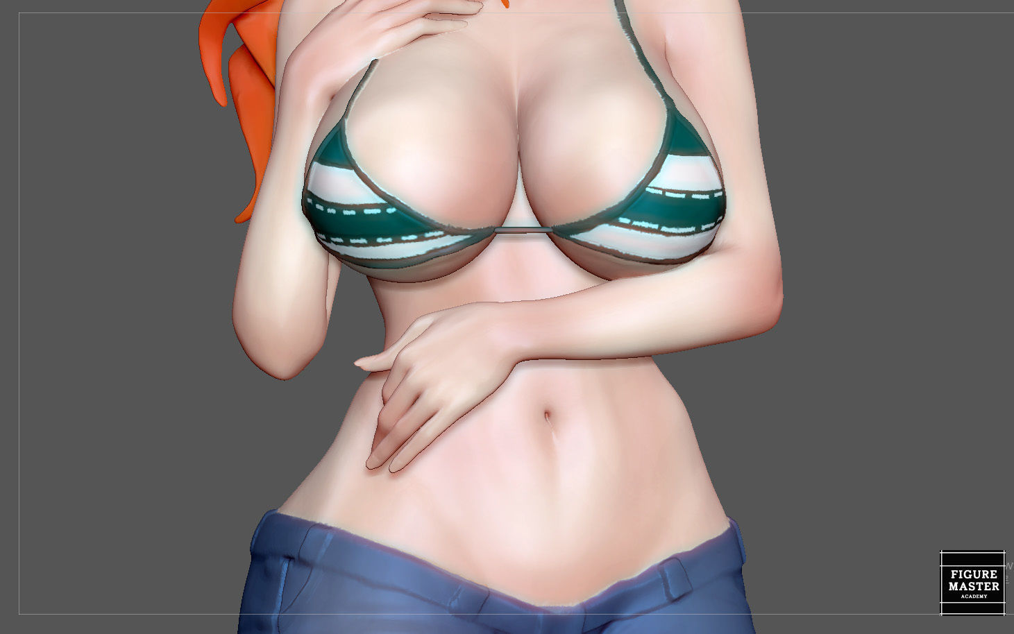NAMI STATUE ONE PIECE ANIME GIRL CHARACTER 3D print model 3D print model_14