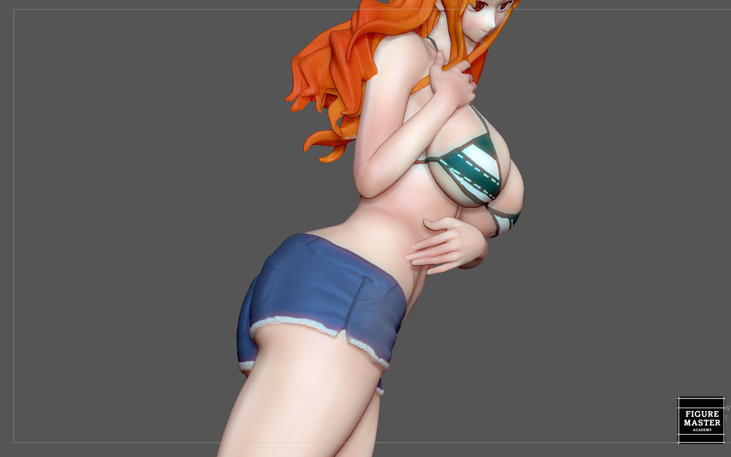 NAMI STATUE ONE PIECE ANIME GIRL CHARACTER 3D print model 3D print model_10