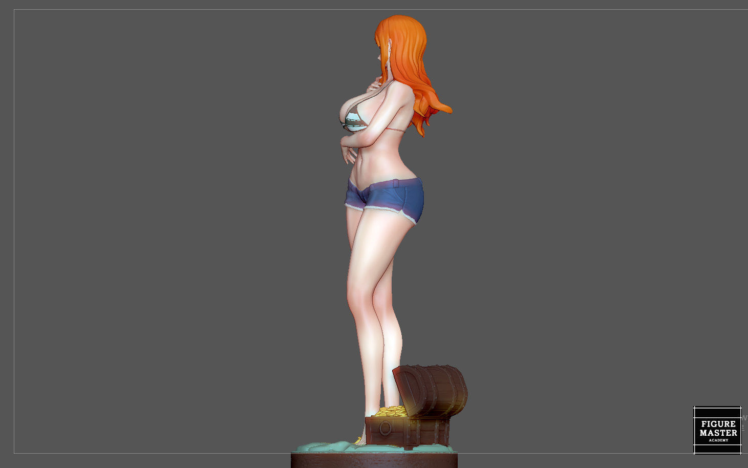 NAMI STATUE ONE PIECE ANIME GIRL CHARACTER 3D print model 3D print model_20