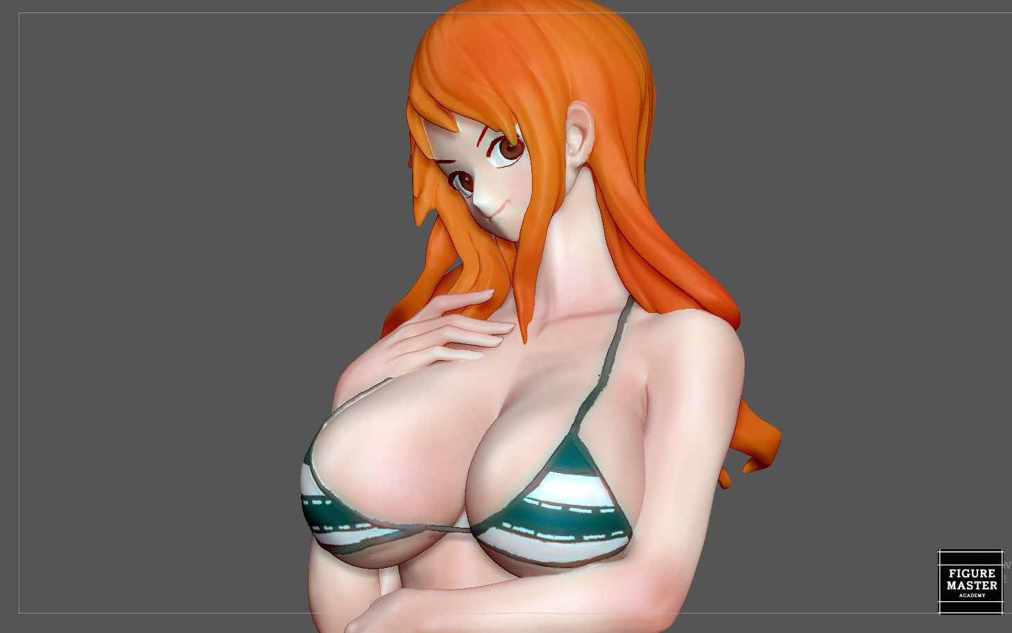NAMI STATUE ONE PIECE ANIME GIRL CHARACTER 3D print model 3D print model_11
