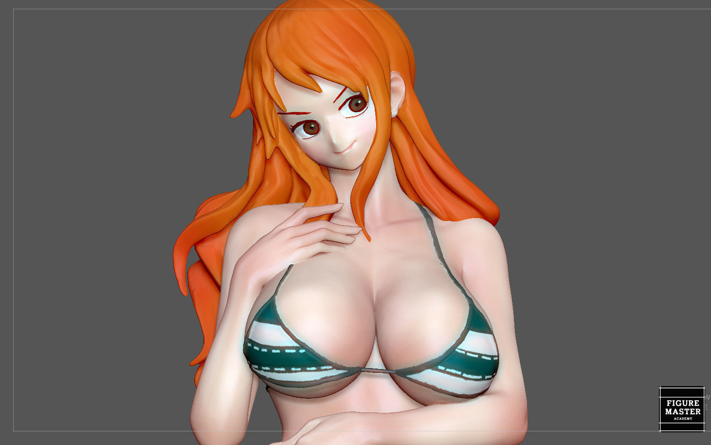 NAMI STATUE ONE PIECE ANIME GIRL CHARACTER 3D print model 3D print model_6