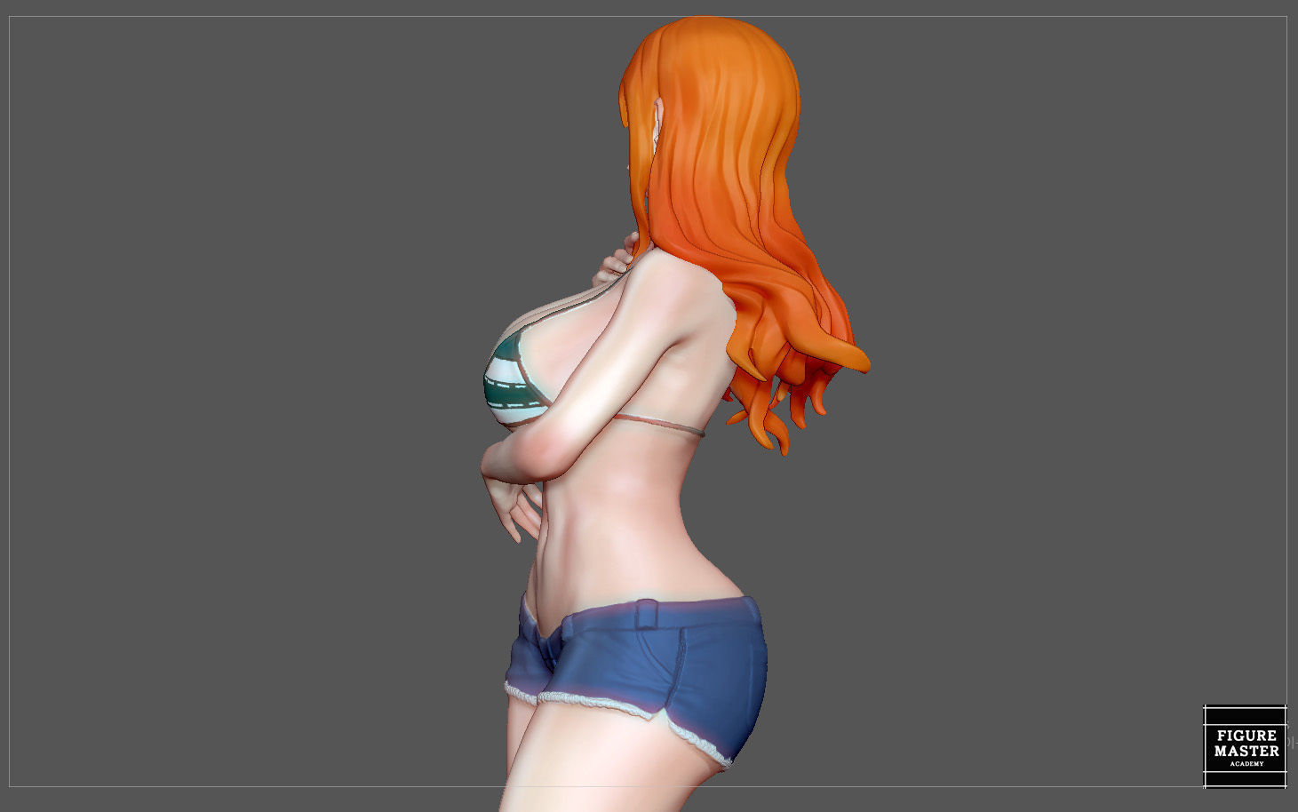 NAMI STATUE ONE PIECE ANIME GIRL CHARACTER 3D print model 3D print model_8