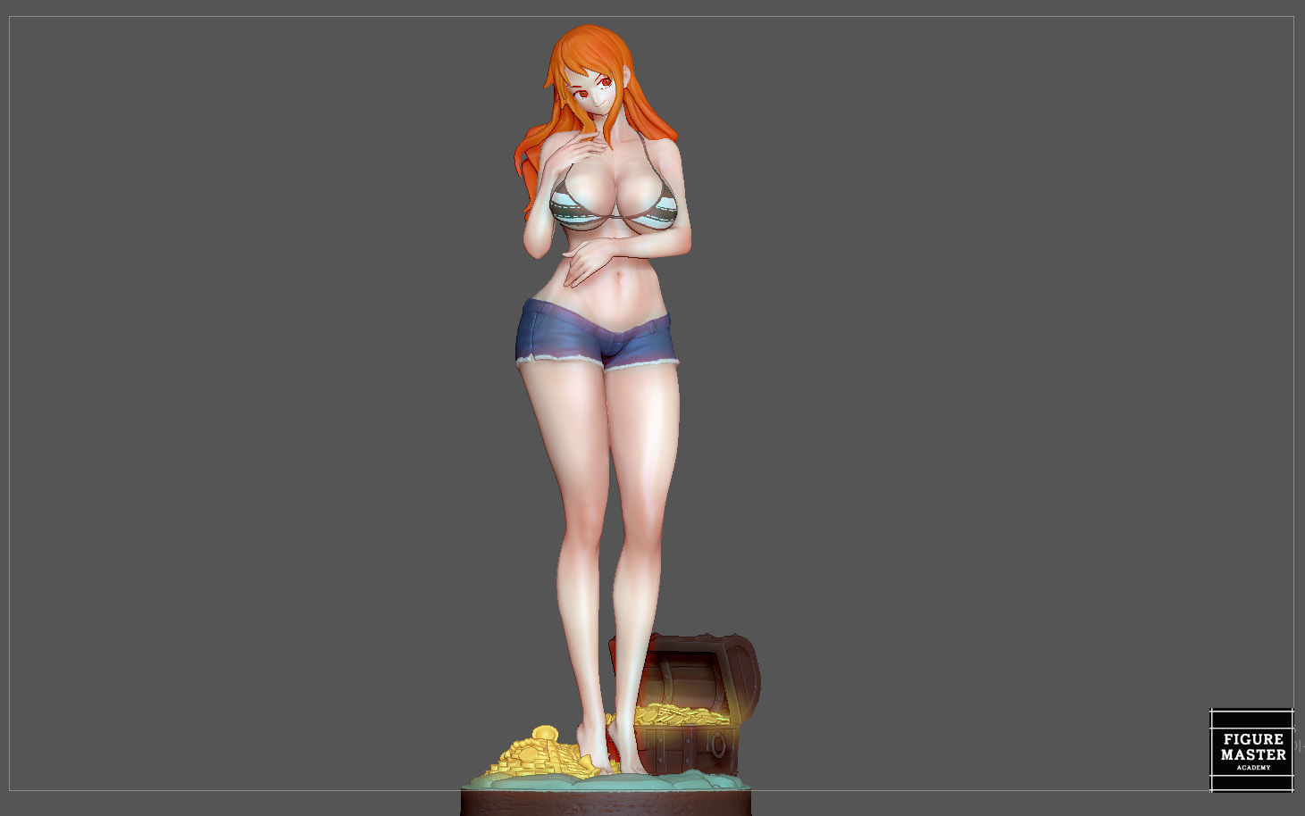 NAMI STATUE ONE PIECE ANIME GIRL CHARACTER 3D print model 3D print model_1