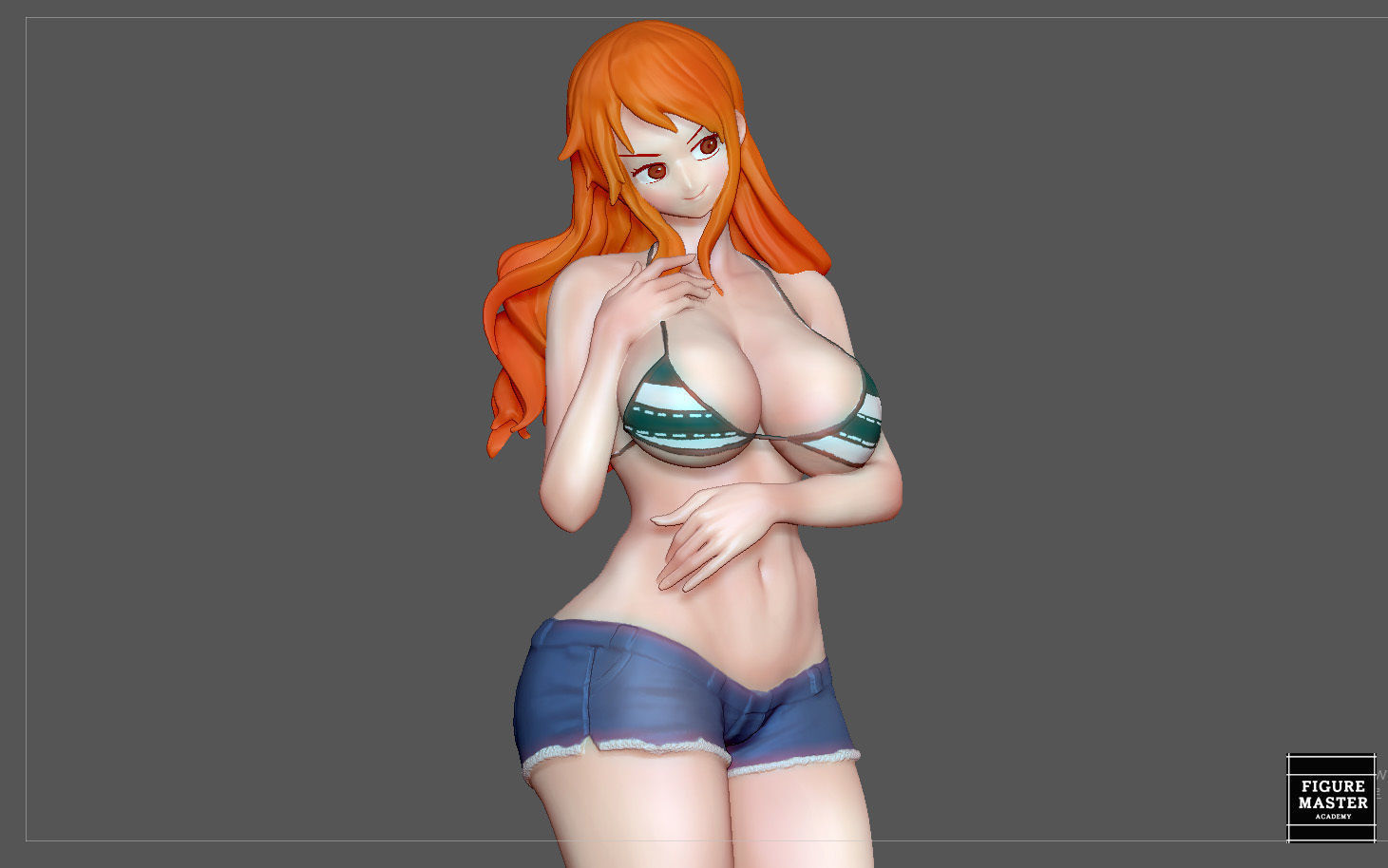 NAMI STATUE ONE PIECE ANIME GIRL CHARACTER 3D print model 3D print model_4