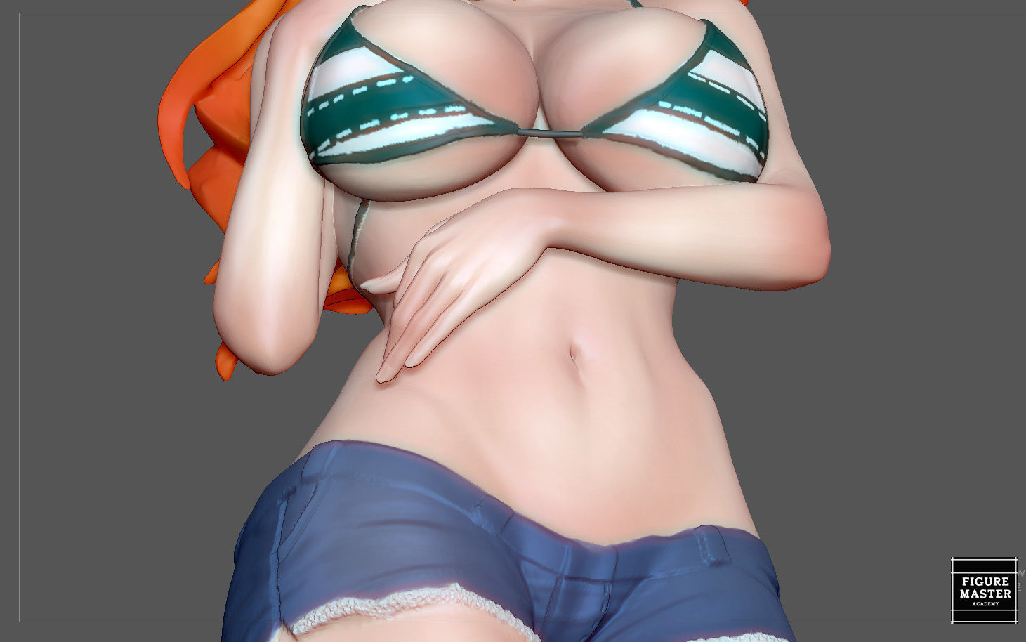 NAMI STATUE ONE PIECE ANIME GIRL CHARACTER 3D print model 3D print model_12