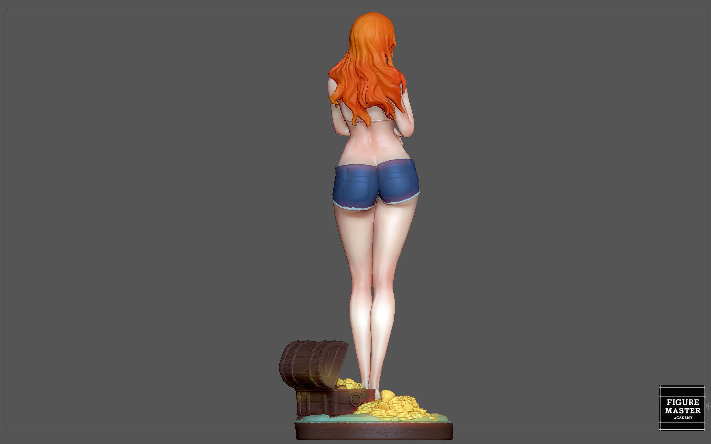 NAMI STATUE ONE PIECE ANIME GIRL CHARACTER 3D print model 3D print model_19