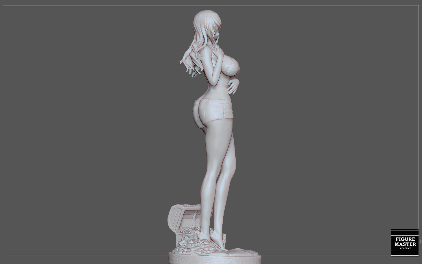 NAMI STATUE ONE PIECE ANIME GIRL CHARACTER 3D print model 3D print model_25