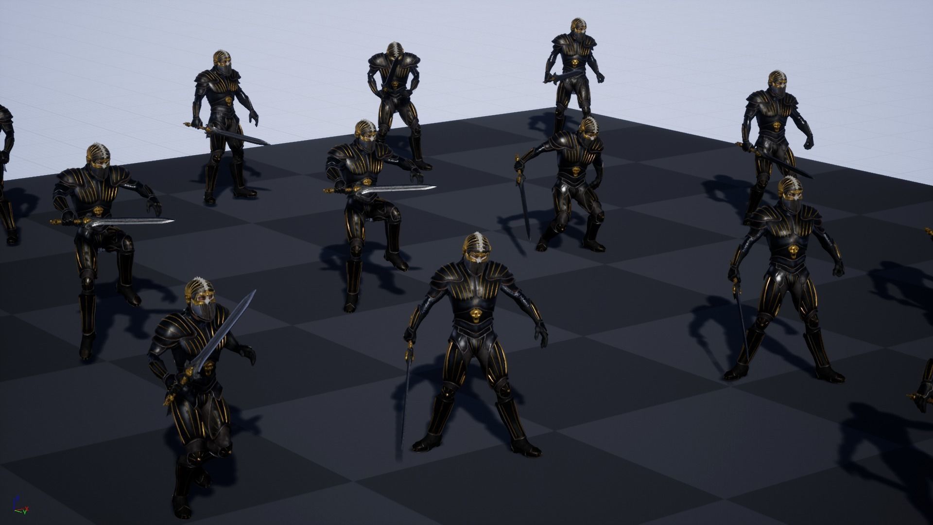 Knight star wars old republic character Low-poly 3D model_21