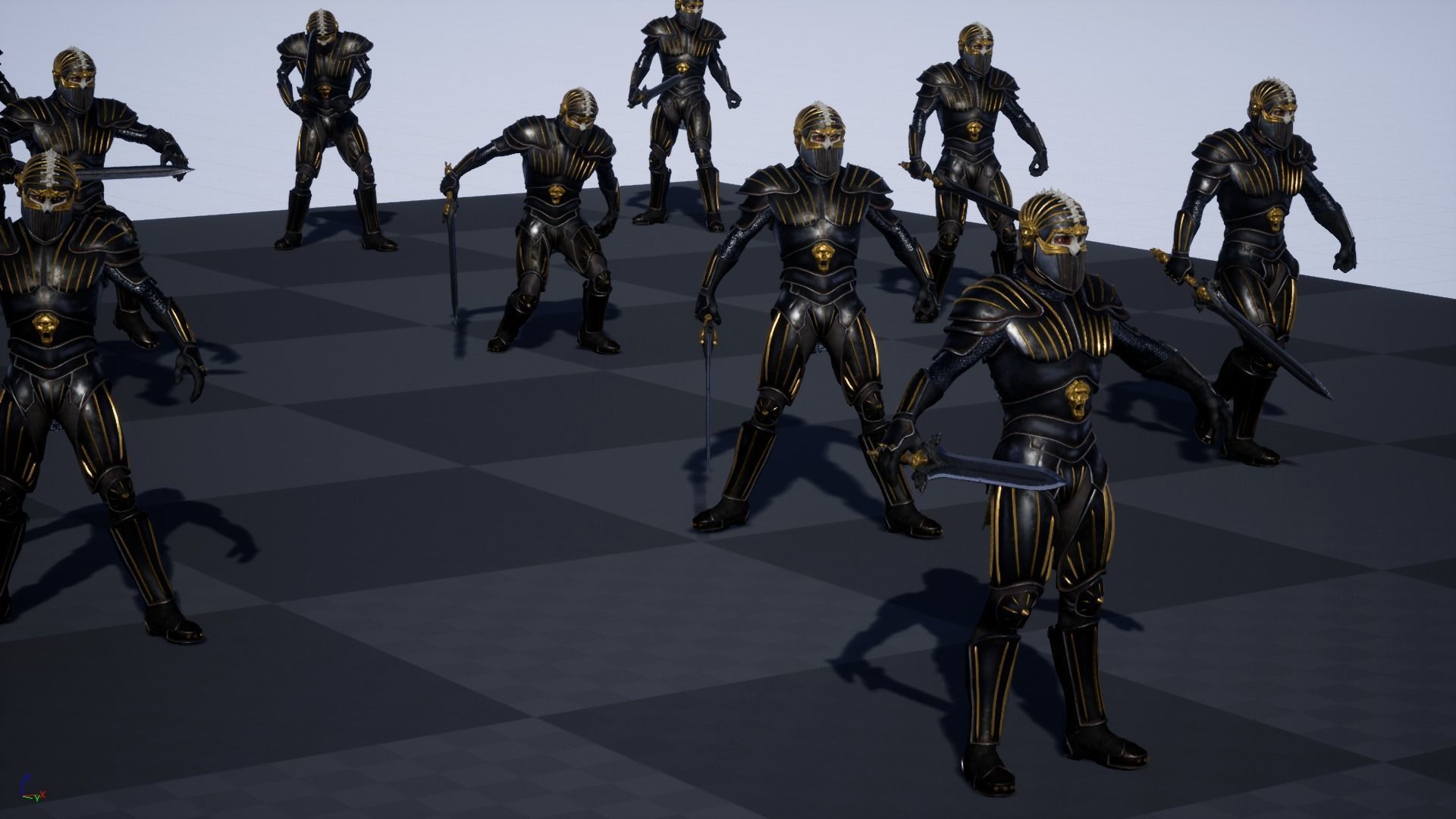Knight star wars old republic character Low-poly 3D model_22