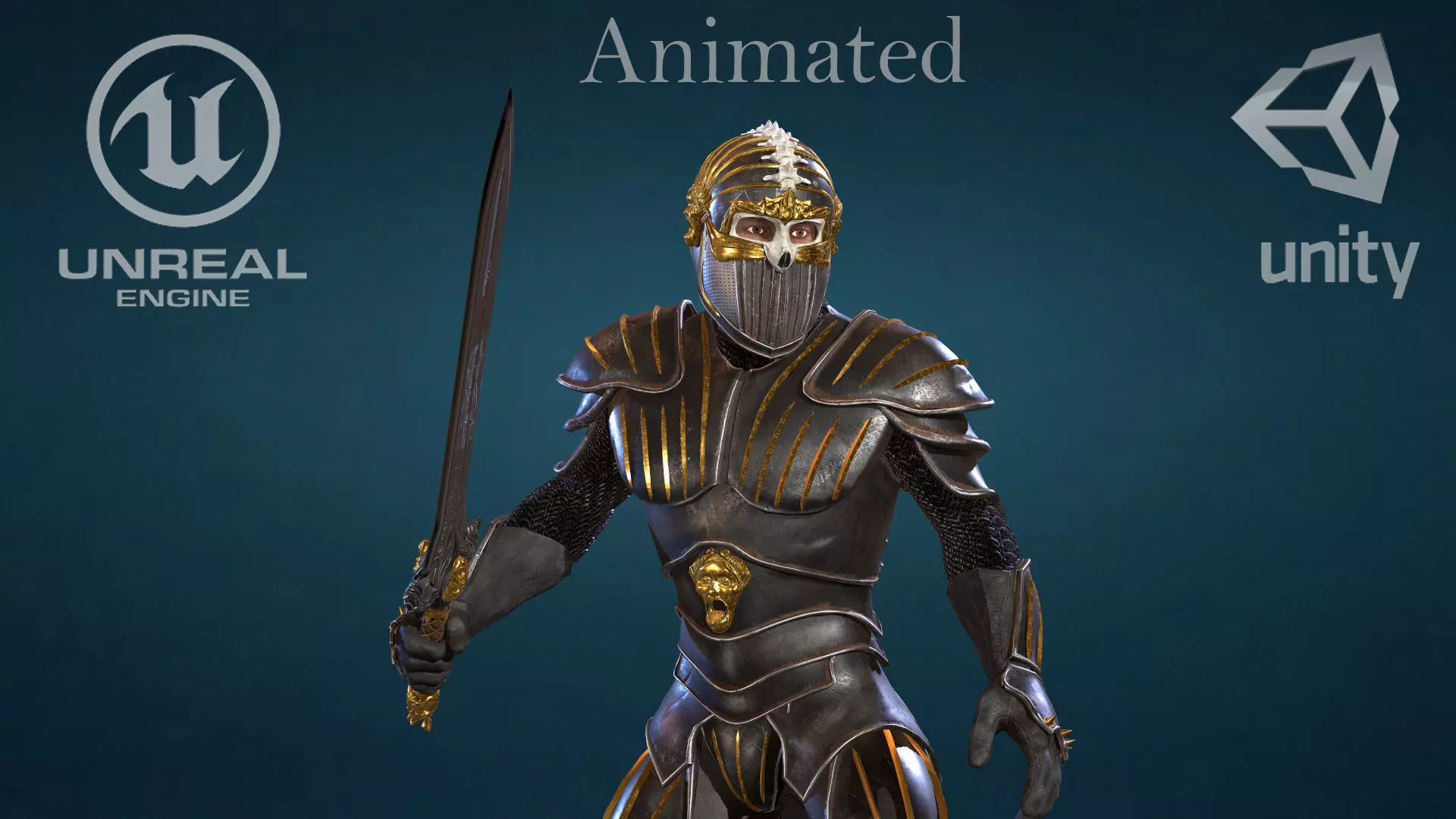 Knight star wars old republic character Low-poly 3D model_0