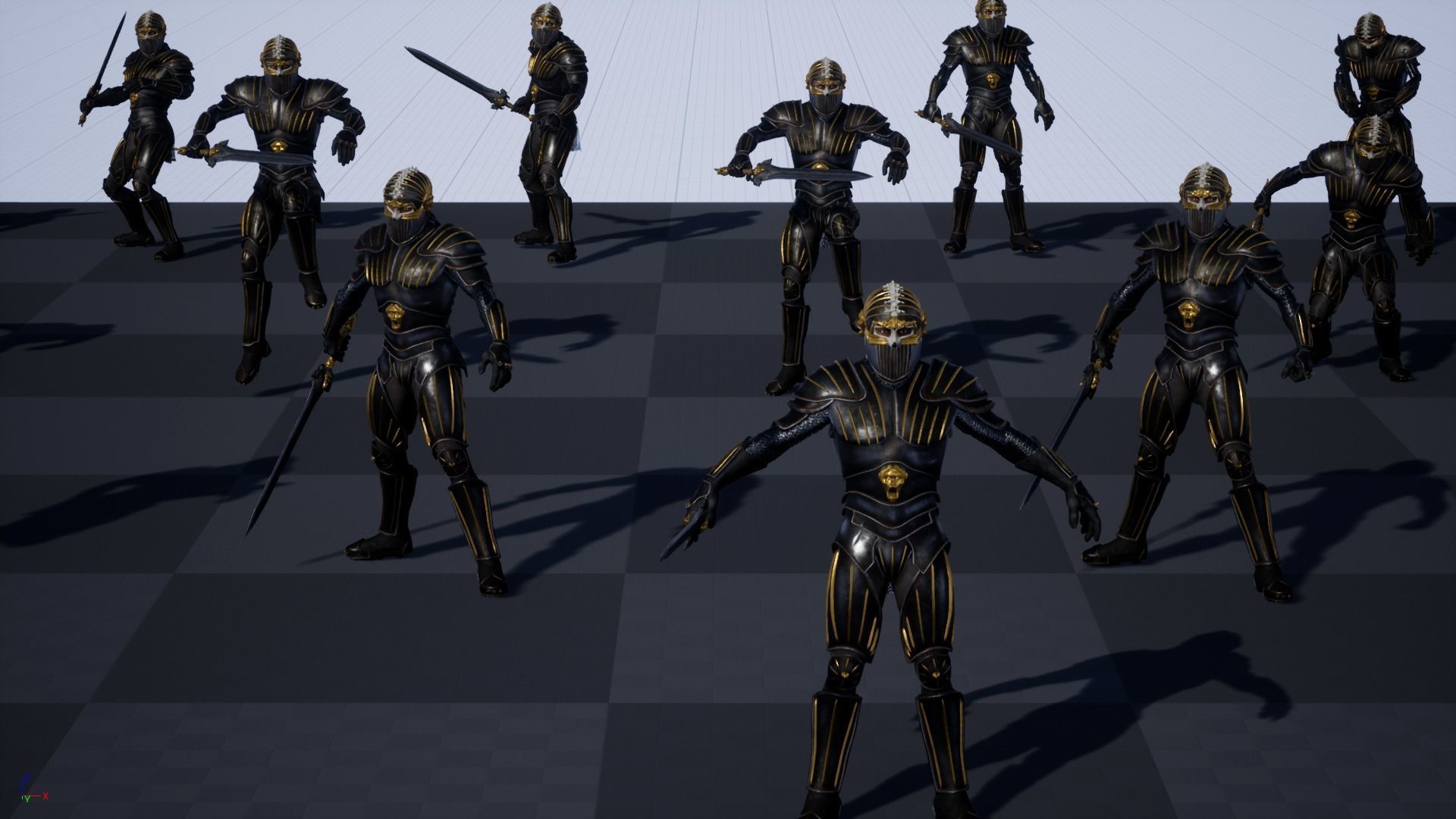 Knight star wars old republic character Low-poly 3D model_19