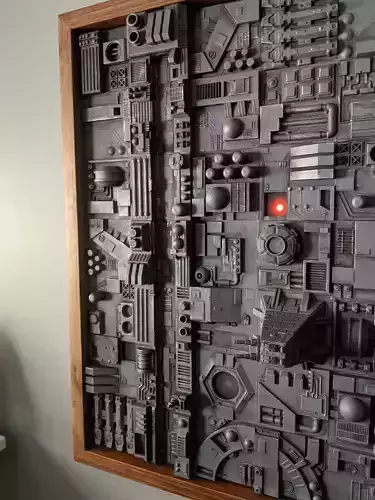 Death Star Diorama Trench Run Tiles 3D print model