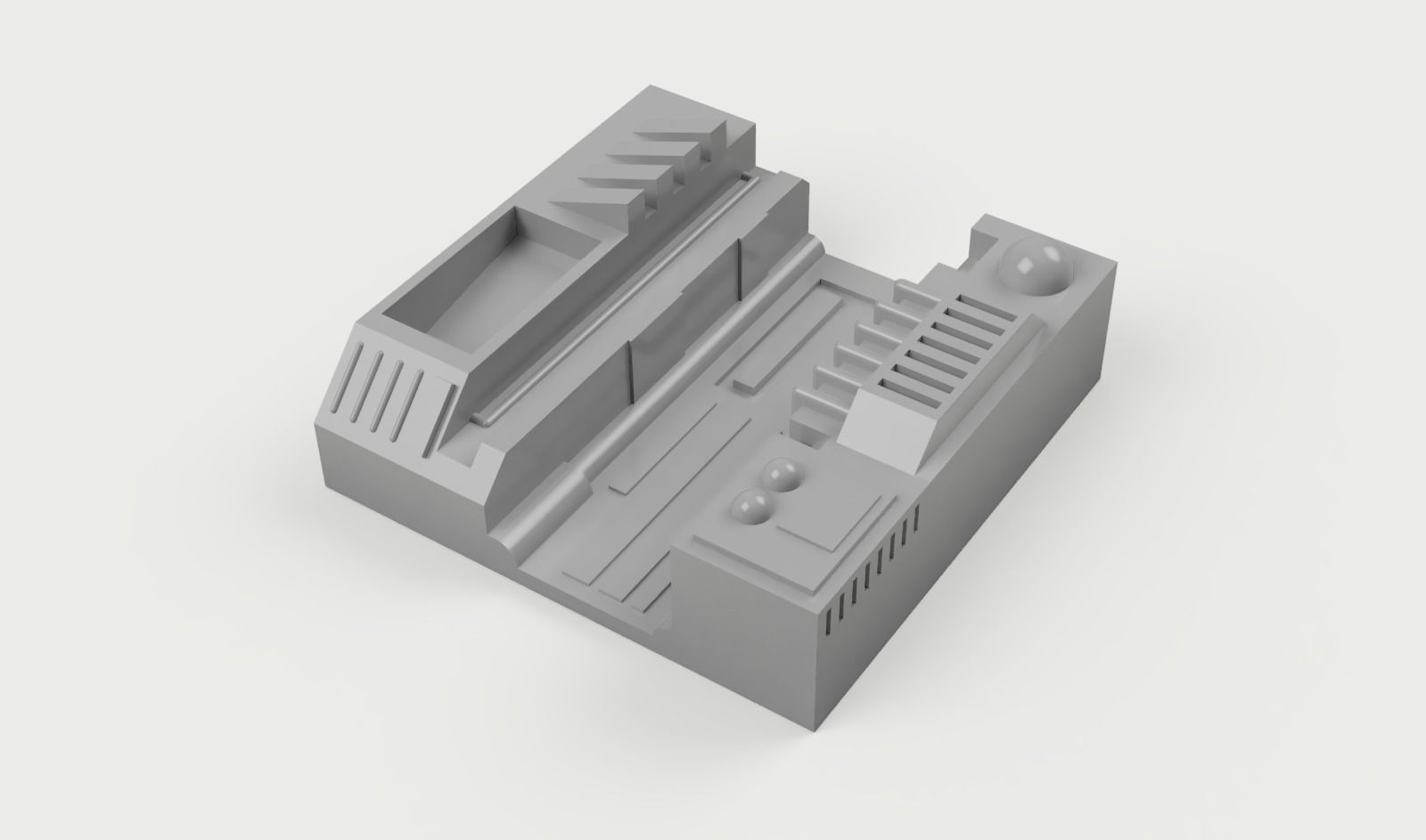 Death Star Diorama Trench Run Tiles 3D print model_8
