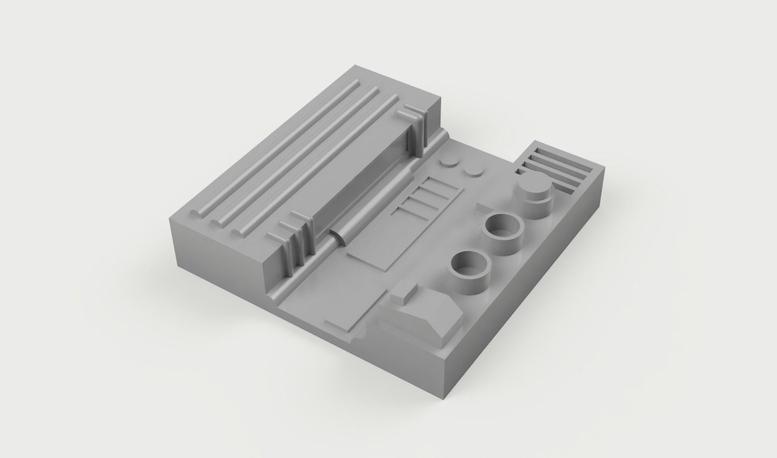 Death Star Diorama Trench Run Tiles 3D print model_4