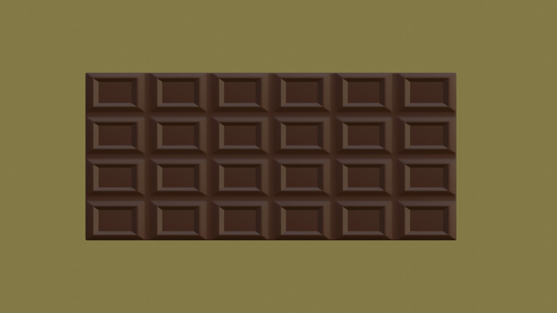 Tile of milk chocolate Free low-poly 3D model_2