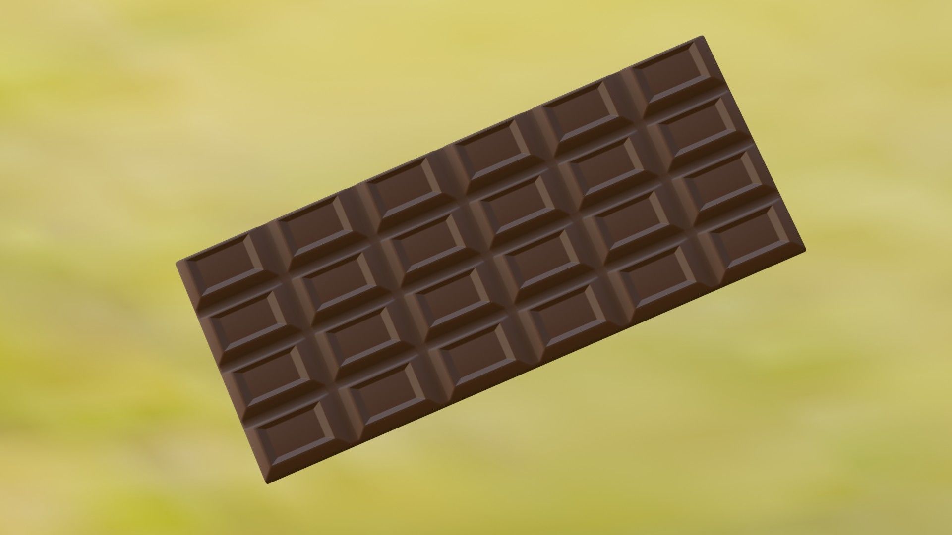 Tile of milk chocolate Free low-poly 3D model_4