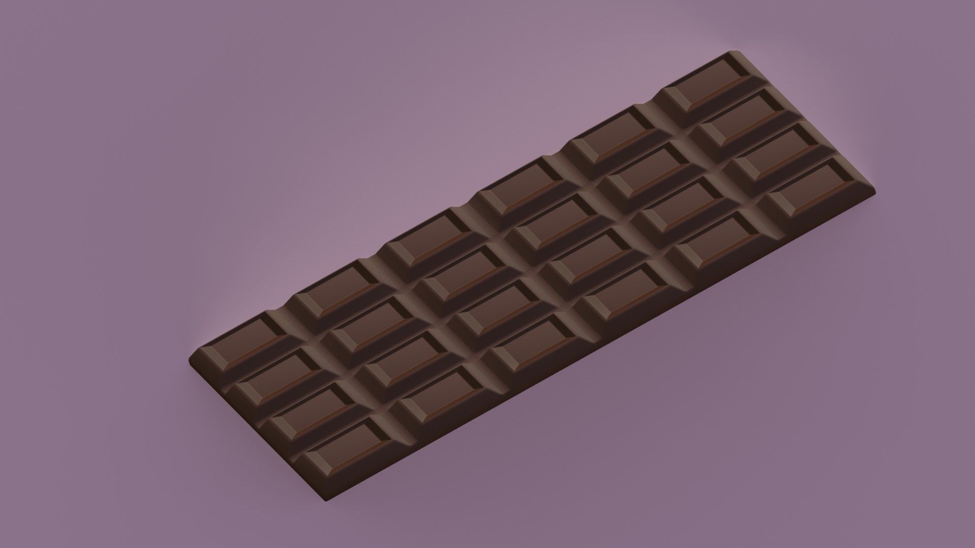 Tile of milk chocolate Free low-poly 3D model_6