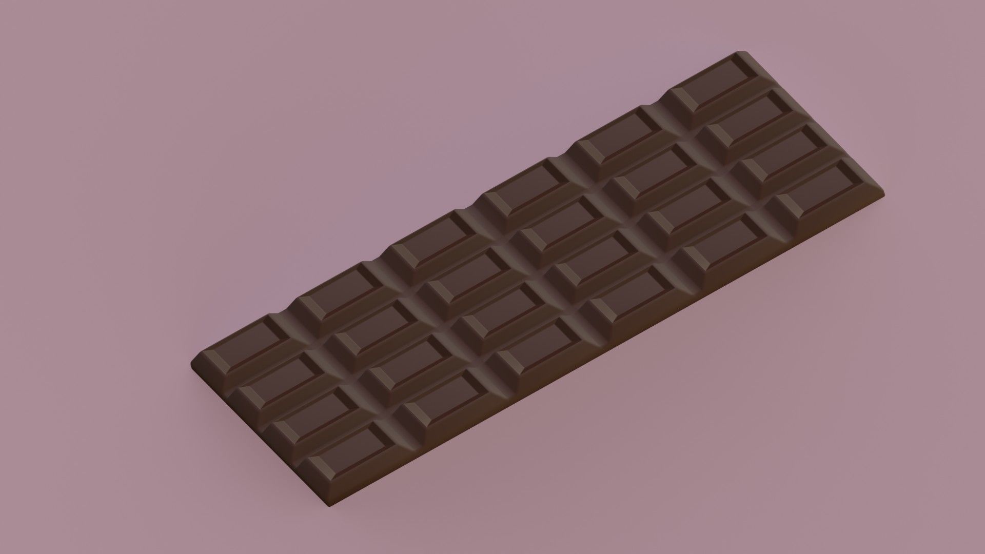 Tile of milk chocolate Free low-poly 3D model_5