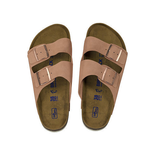 Birkenstock Women Arizona Suede Double Buckle Sandals 3D model