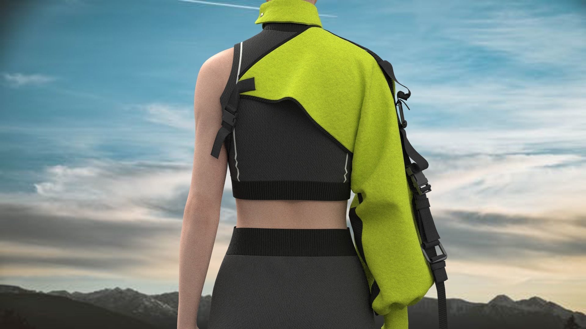 Female Outfit  Clo3D 3D model_3