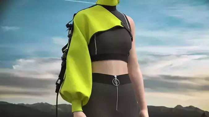 Female Outfit  Clo3D 3D model