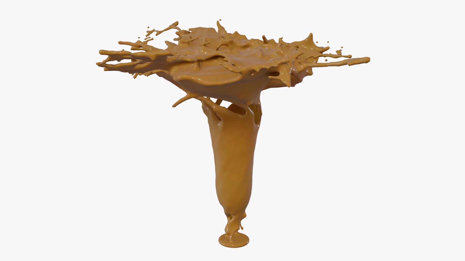 Splash liquid splashing onto background Free 3D model_36