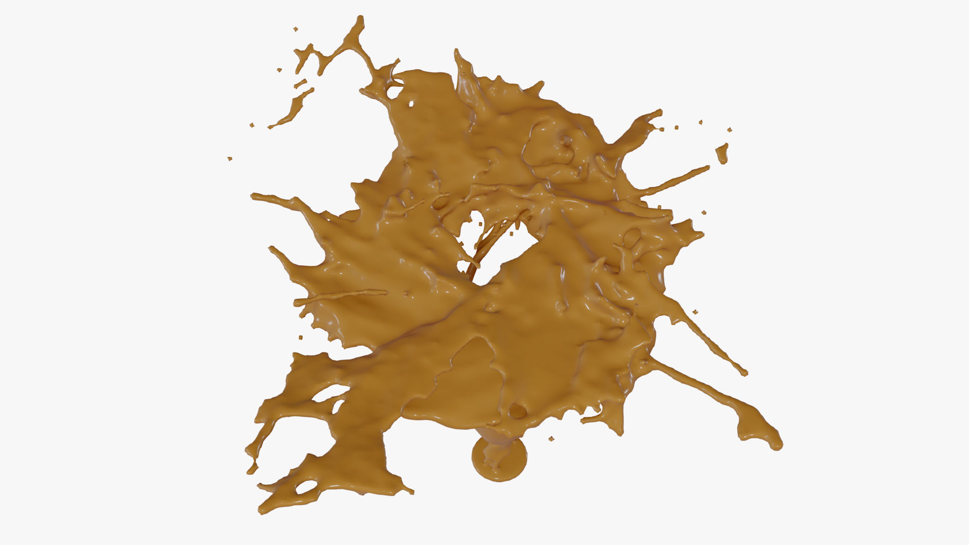Splash liquid splashing onto background Free 3D model_37