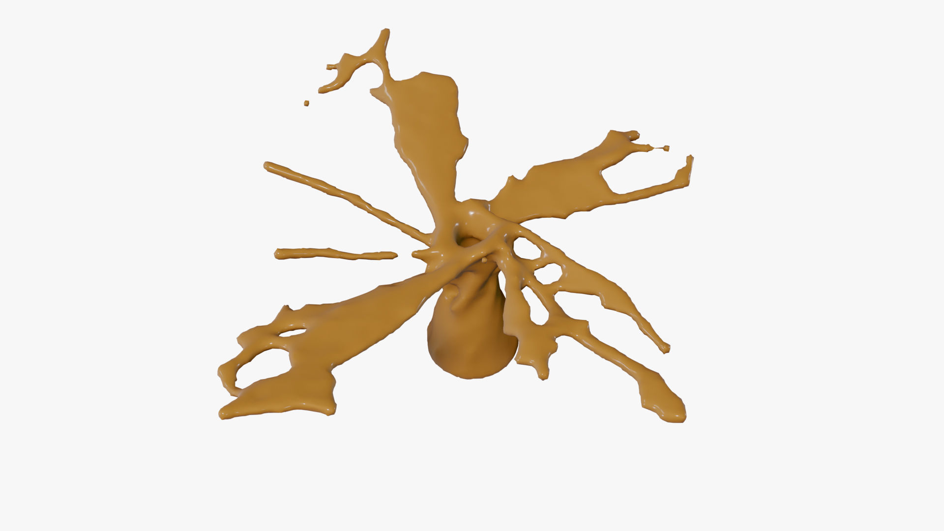 Splash liquid splashing onto background Free 3D model_33