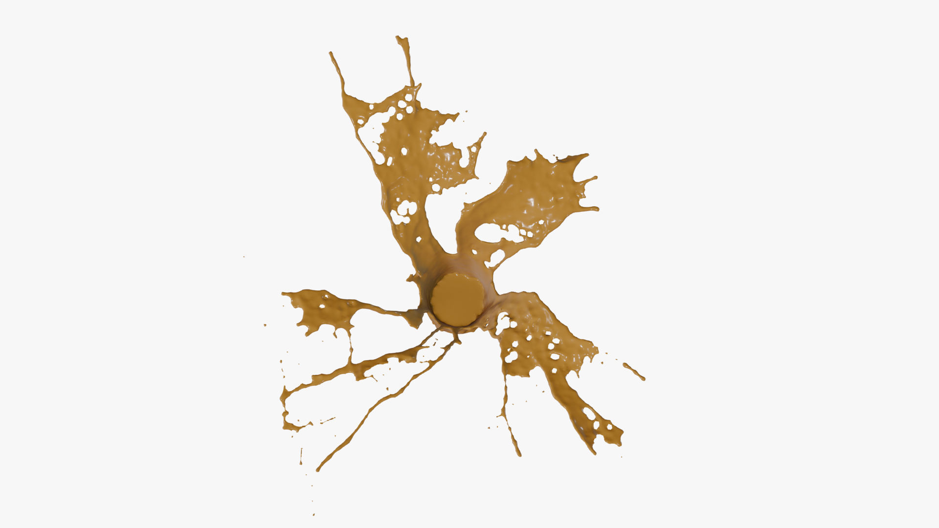 Splash liquid splashing onto background Free 3D model_23