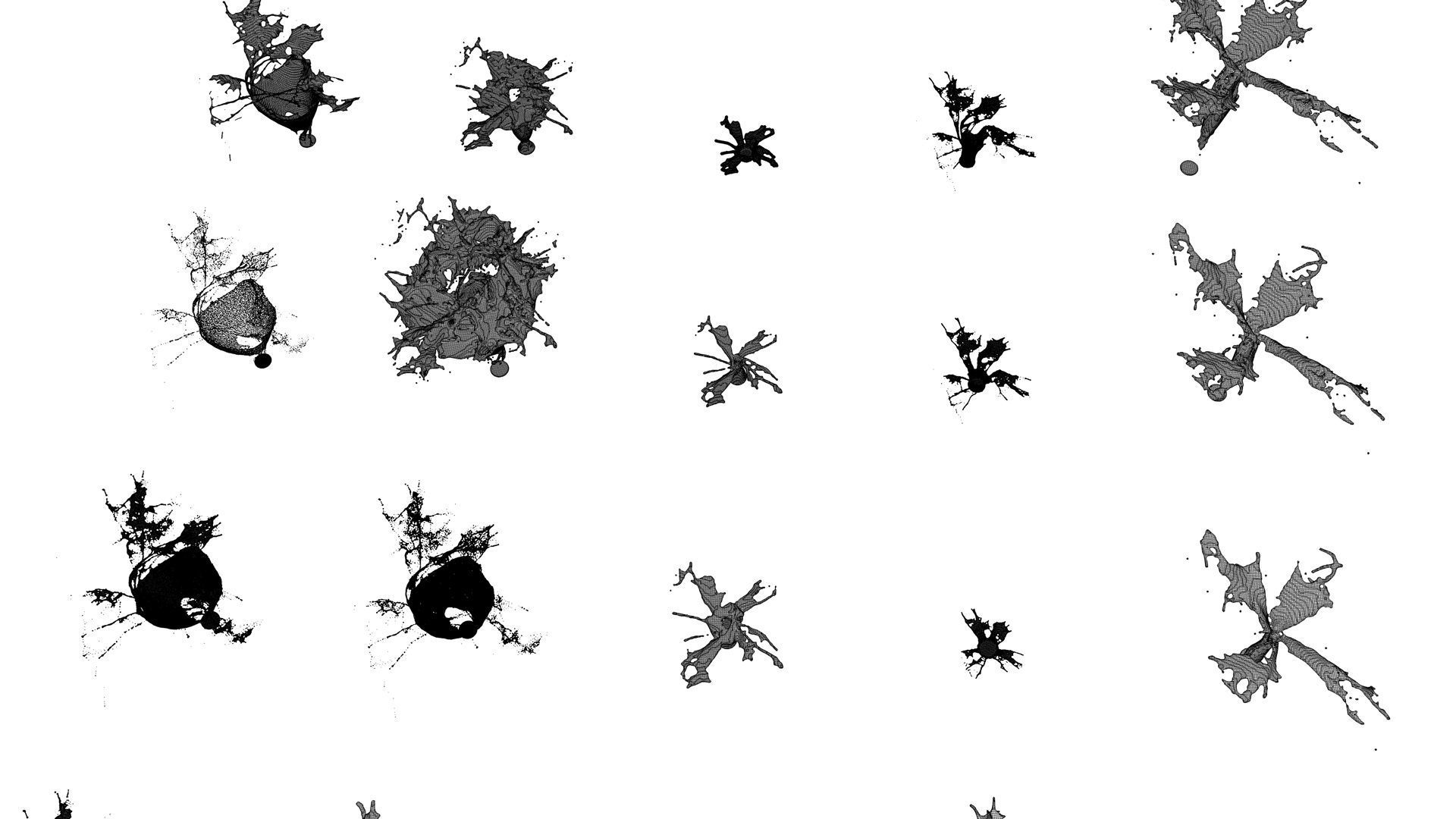 Splash liquid splashing onto background Free 3D model_2