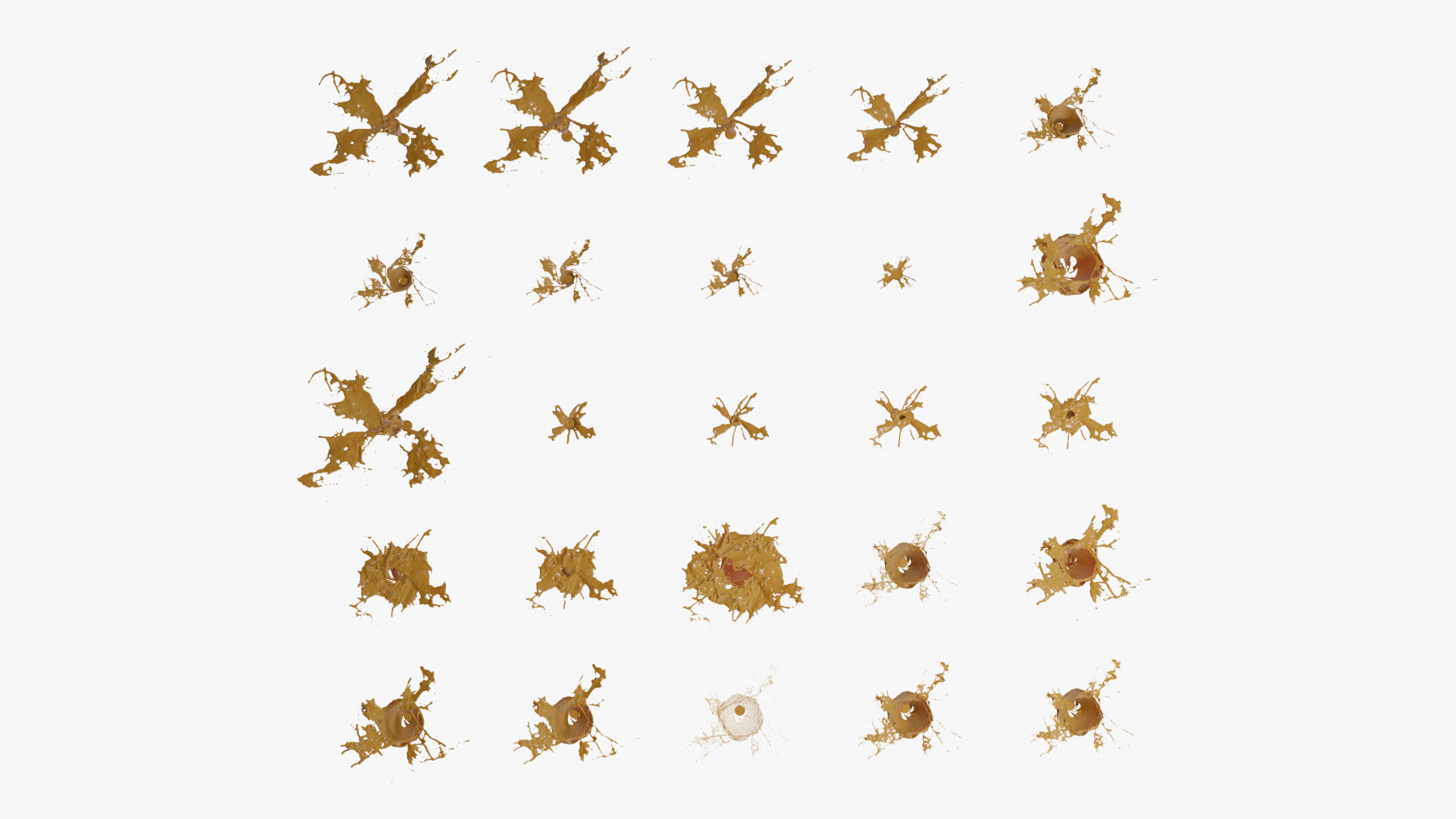 Splash liquid splashing onto background Free 3D model_8