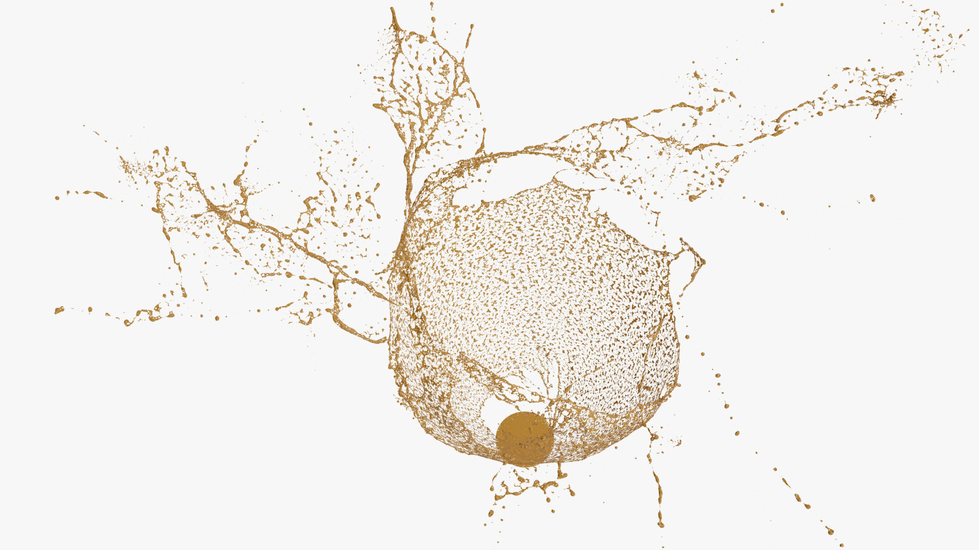 Splash liquid splashing onto background Free 3D model_49