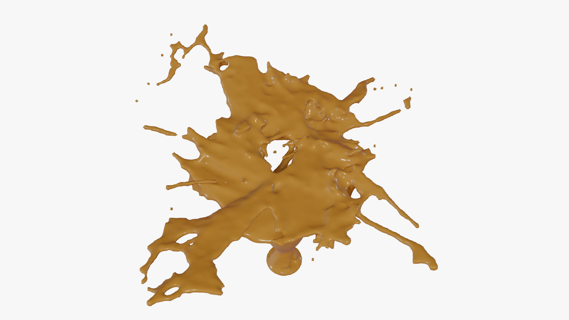 Splash liquid splashing onto background Free 3D model_38