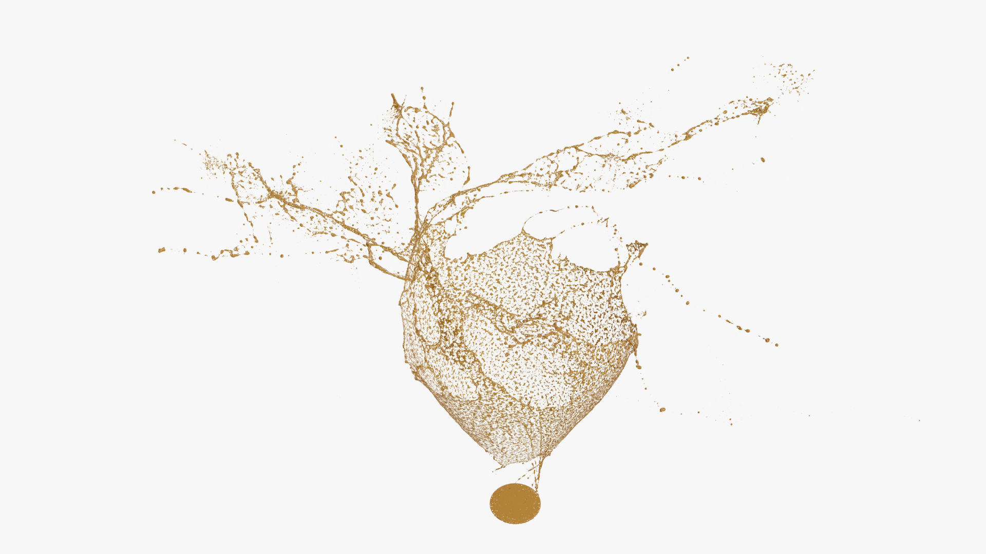 Splash liquid splashing onto background Free 3D model_48