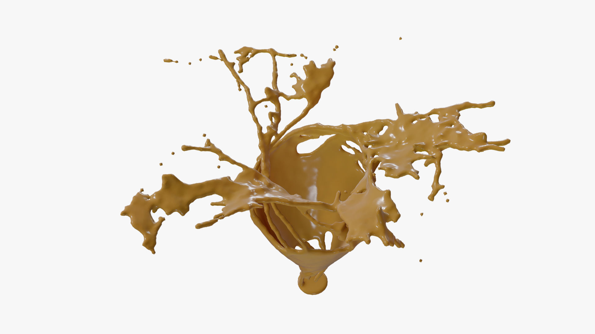 Splash liquid splashing onto background Free 3D model_46