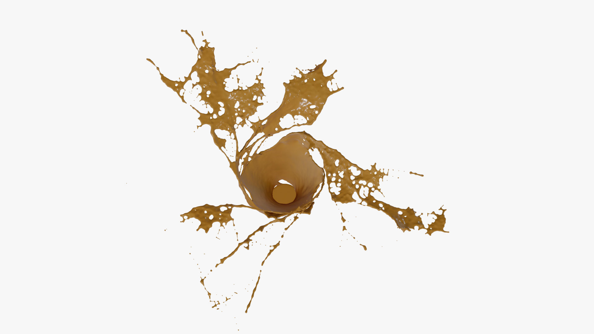 Splash liquid splashing onto background Free 3D model_19