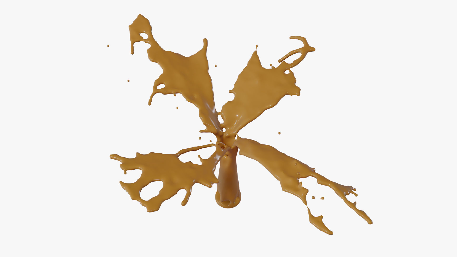 Splash liquid splashing onto background Free 3D model_15