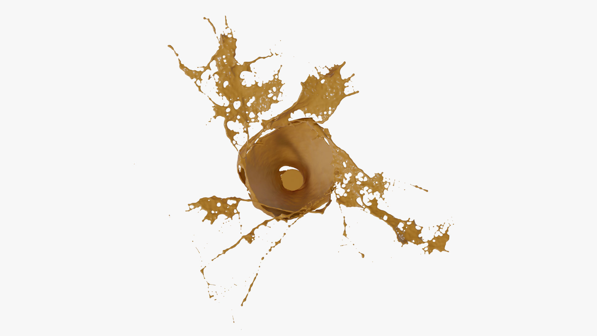 Splash liquid splashing onto background Free 3D model_17