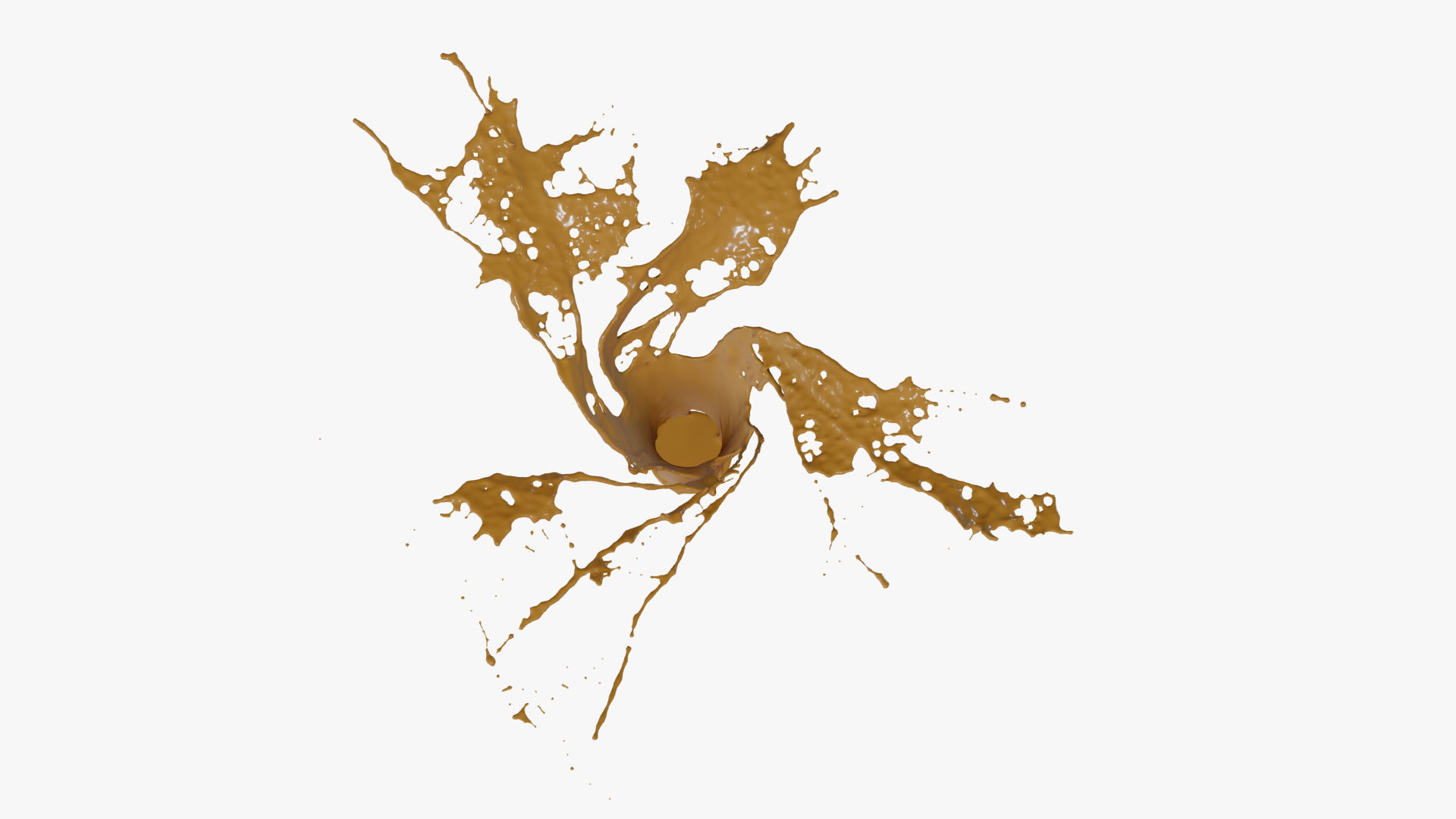 Splash liquid splashing onto background Free 3D model_20