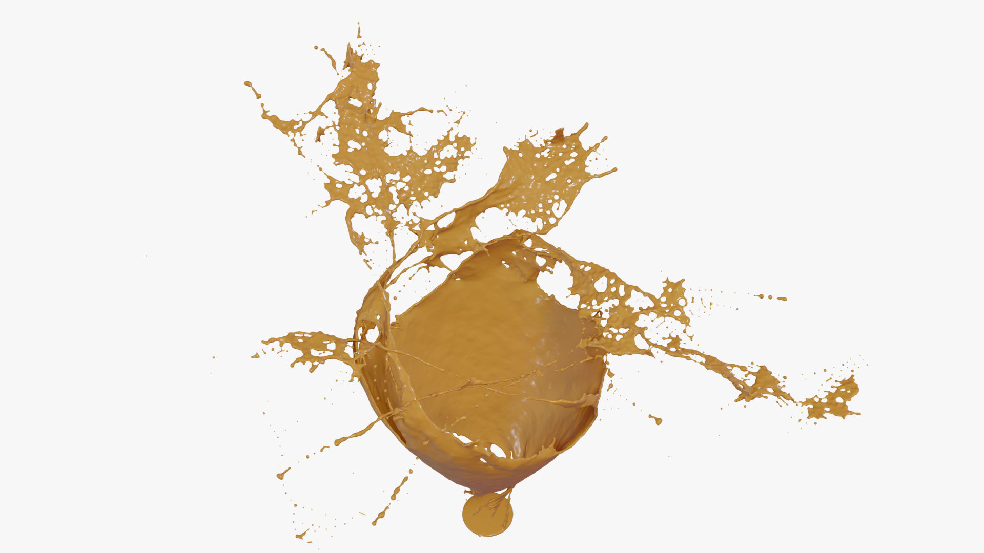 Splash liquid splashing onto background Free 3D model_51