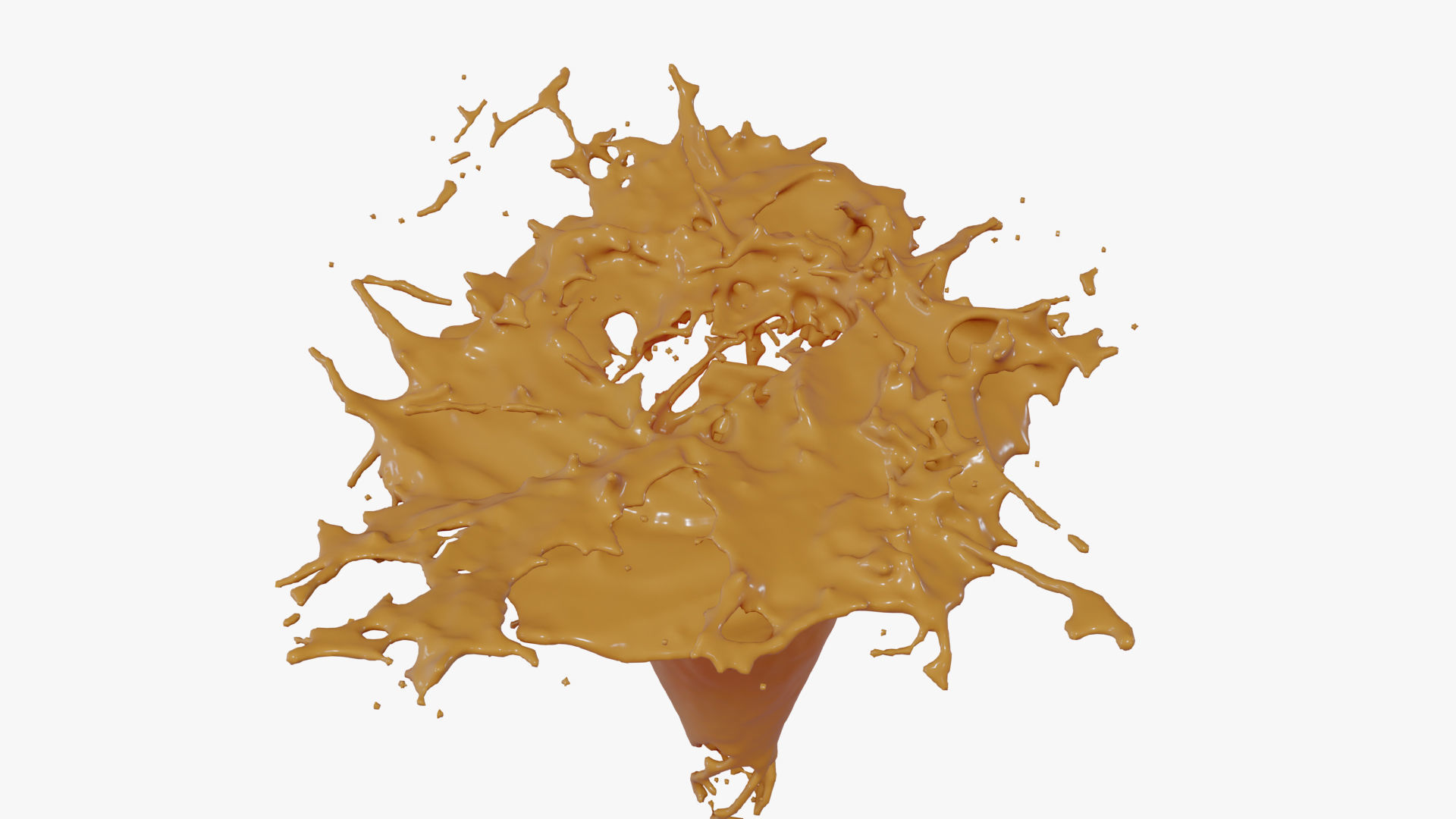 Splash liquid splashing onto background Free 3D model_41