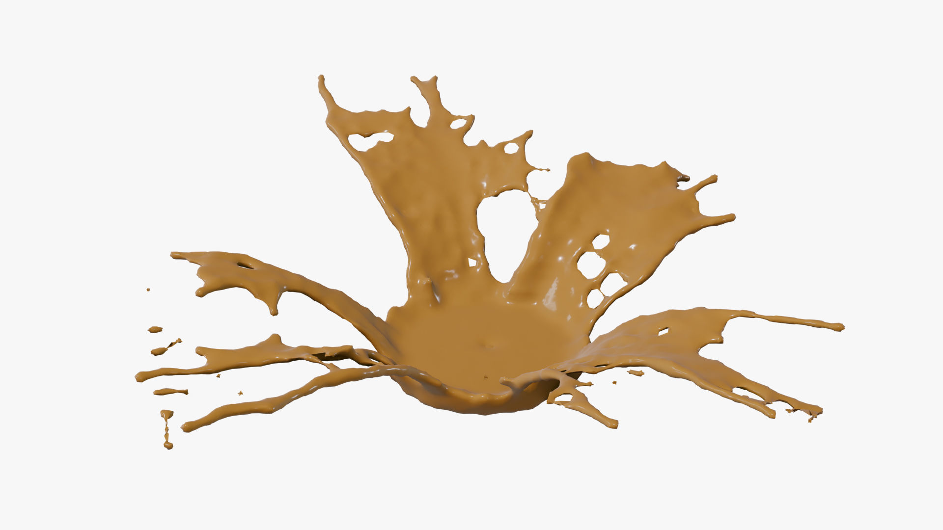 Splash liquid splashing onto background Free 3D model_25
