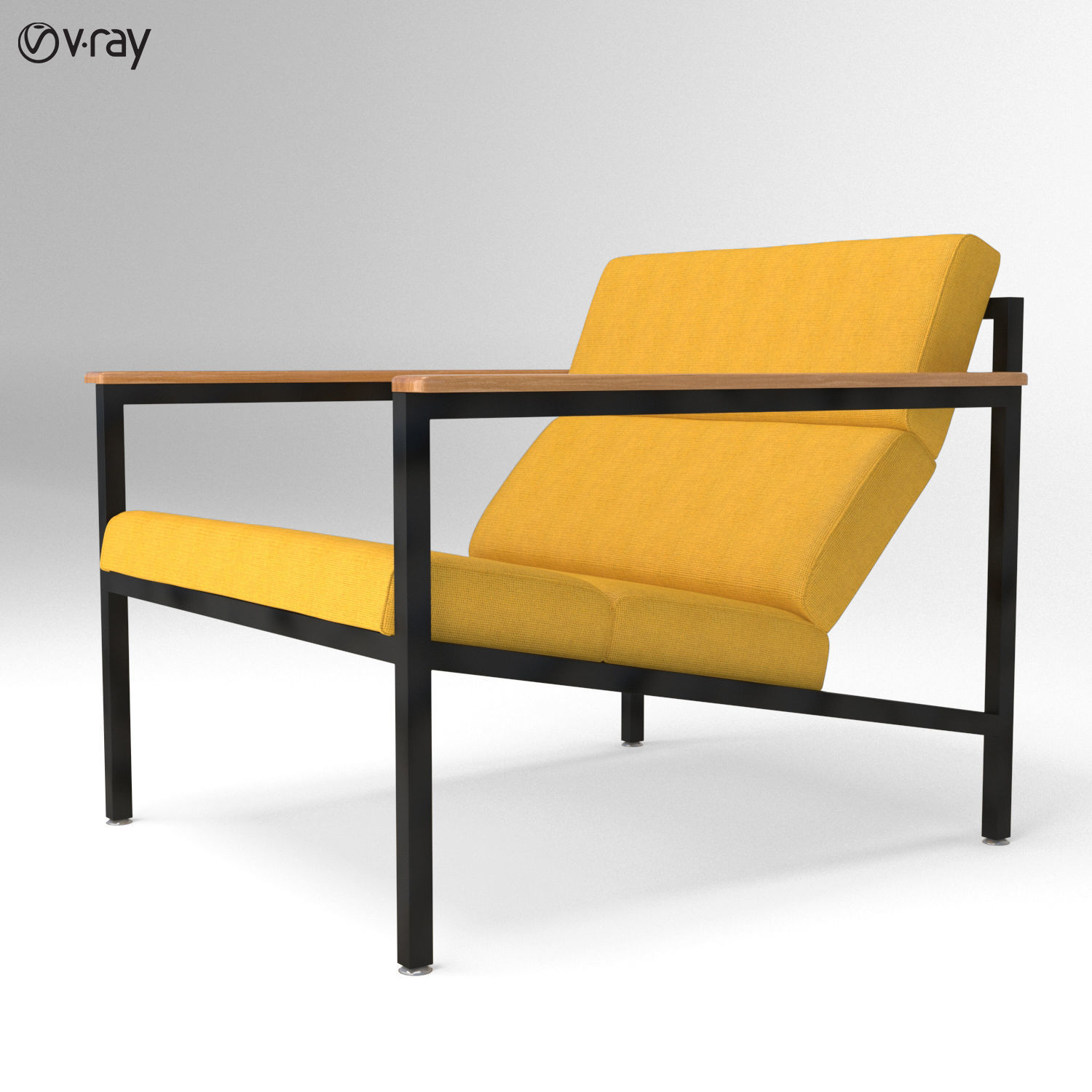 Halifax chair 3D model_7