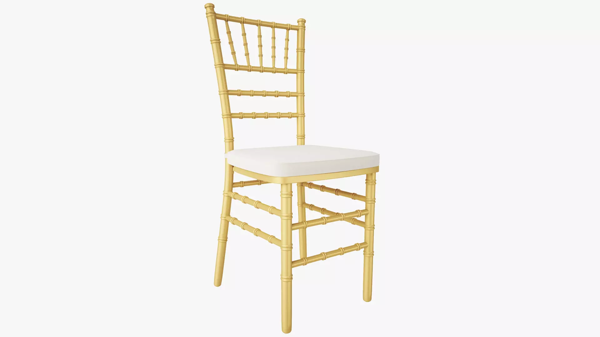 Gold Wood Stacking Chiavari Chair 3D model_0