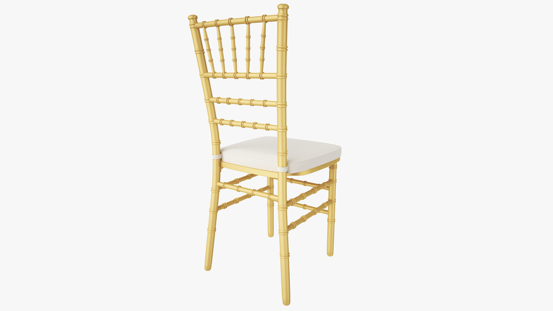 Gold Wood Stacking Chiavari Chair 3D model_2