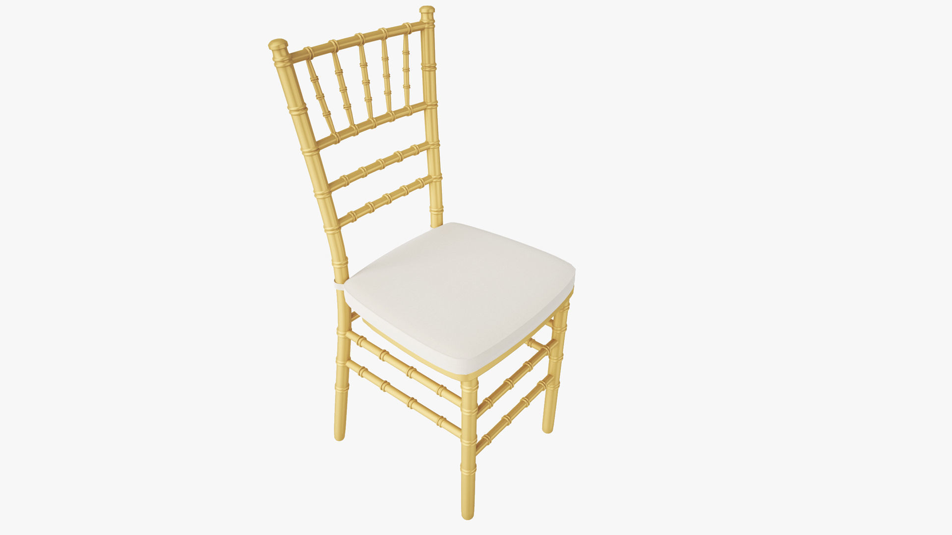 Gold Wood Stacking Chiavari Chair 3D model_3