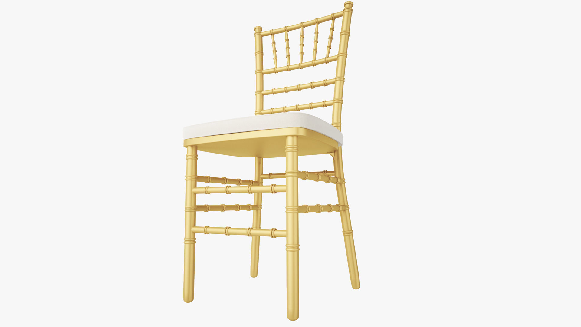 Gold Wood Stacking Chiavari Chair 3D model_4