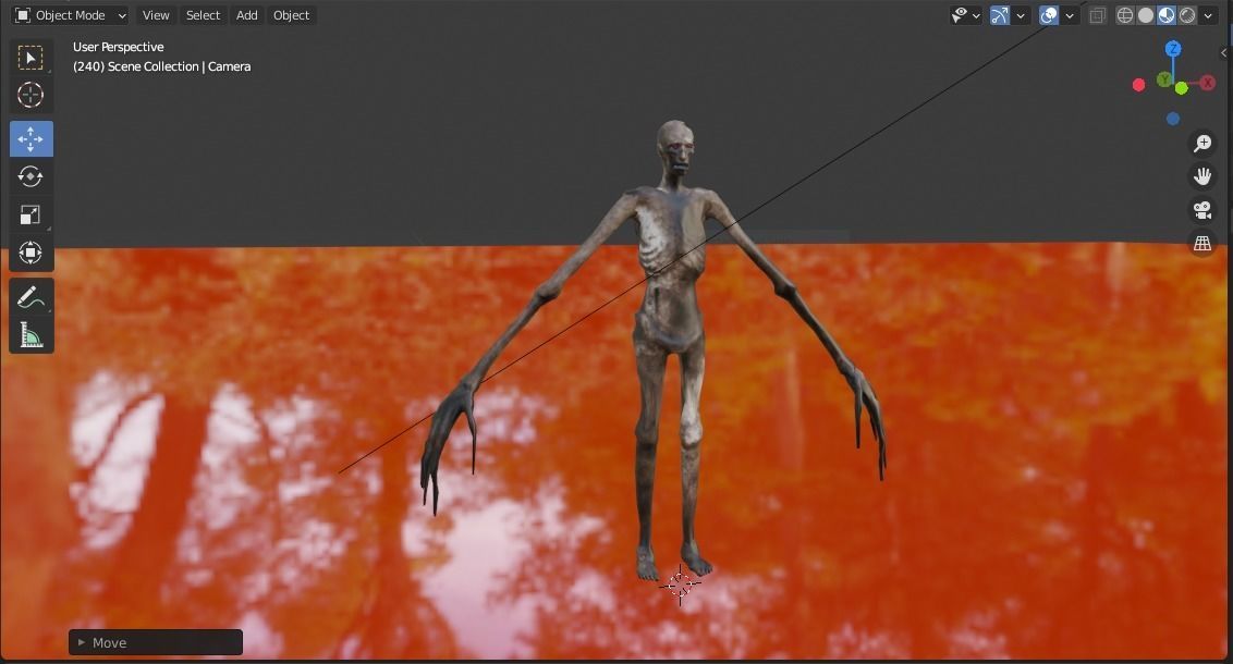 Nightmare SCP-096 Free 3D model_1