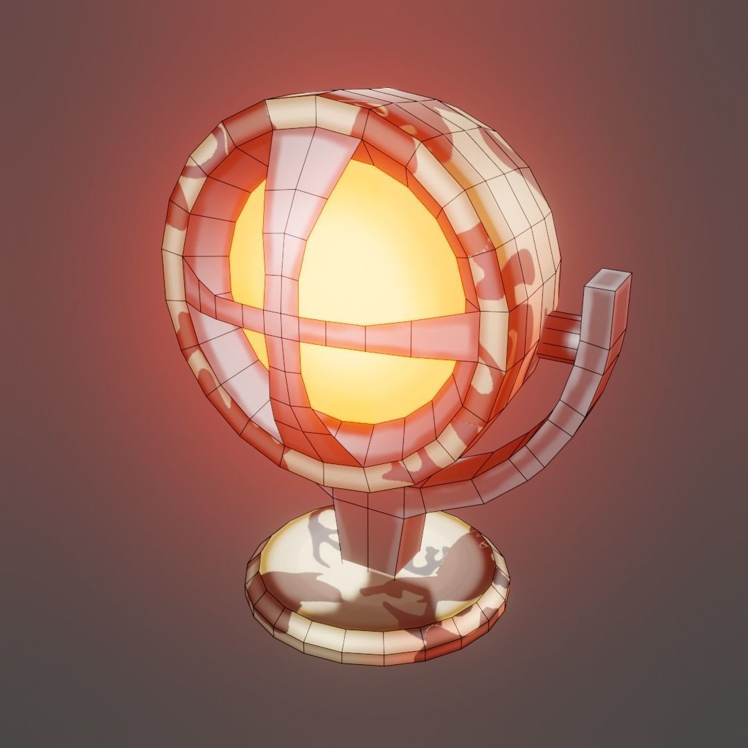 Armor wall pack modular Low-poly 3D model_14