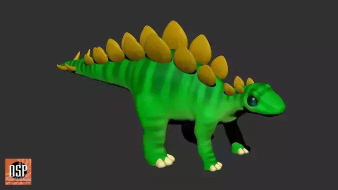Stegosaurus Cartoon Dinosaur